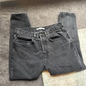 Zara Petite Black Straight Jeans